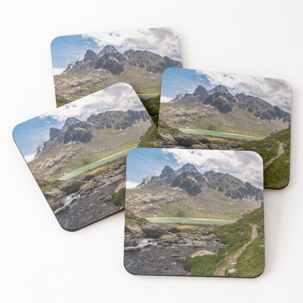 Item preview, The beautiful mountains and lakes over La Thuile in a summer day designed and sold by zakaz86.
