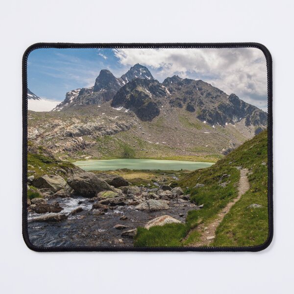 Item preview, The beautiful mountains and lakes over La Thuile in a summer day designed and sold by zakaz86.
