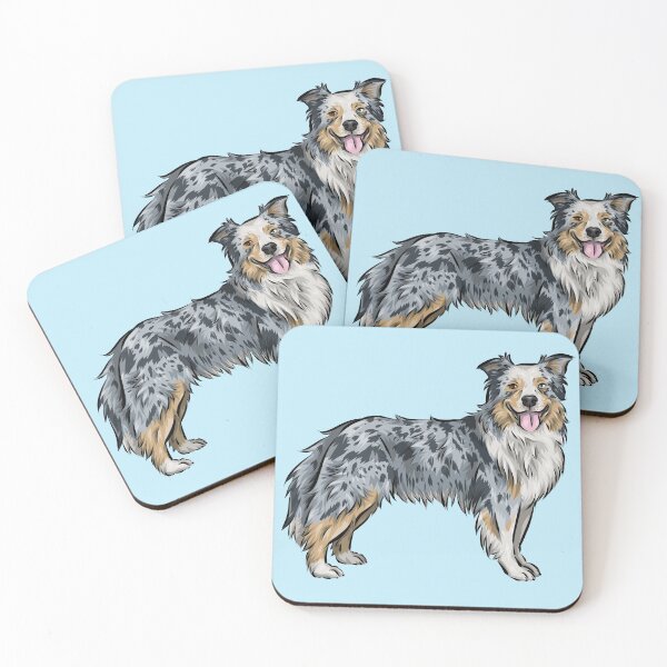 Item preview, Australian Shepherd Dog | Blue Merle | Cute Dog Art designed and sold by shirinsart.