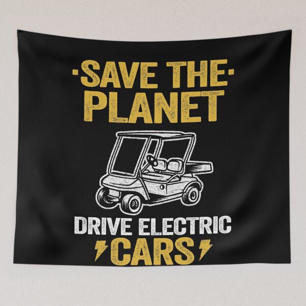 Item preview, Golf Cart Save The Planet Drive Electric Cars designed and sold by Stronzi.