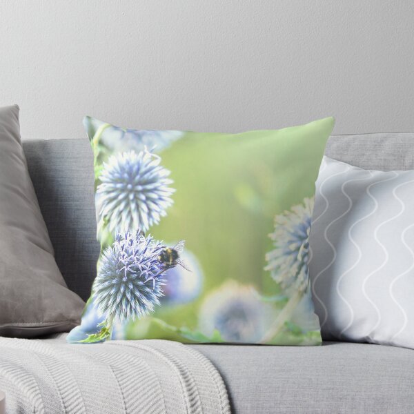 Item preview, Globe thistles and a bee designed and sold by Amalus-files.