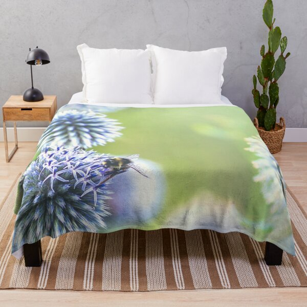 Item preview, Globe thistles and a bee designed and sold by Amalus-files.