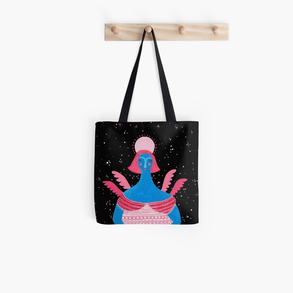 Merry Christmas! - 1, Angel above the village Tote Bag