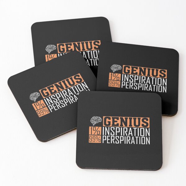 Item preview, Genius is one percent inspiration and ninety-nine percent perspiration designed and sold by conan adv.