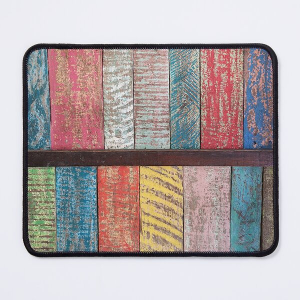 Item preview, Colorful wooden boards - colorful wood pattern designed and sold by Better2weather.