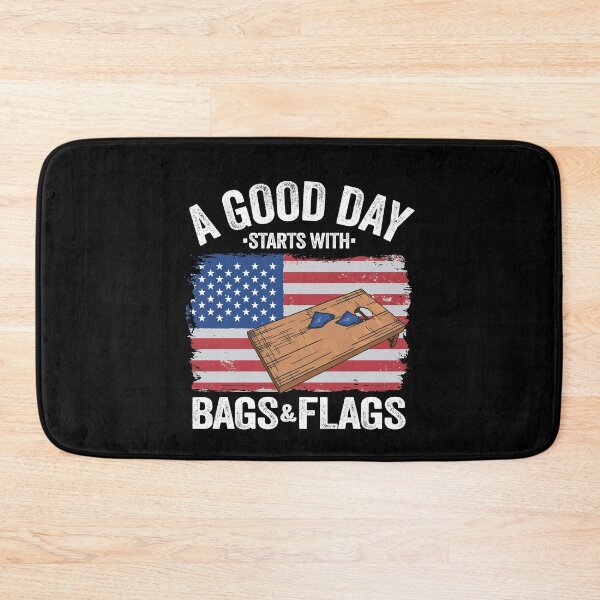 Item preview, A Good Day Starts With Bags & Flags American Flag Cornhole designed and sold by Stronzi.