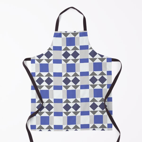 Item preview, Blue Monochromatic Geometric Pattern  designed and sold by Coralgb.