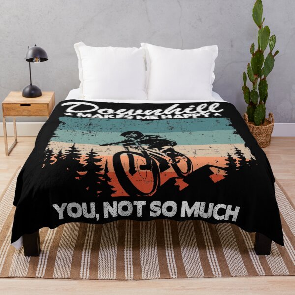 Item preview, Downhill Makes Me Happy Quote Mountain Biking MTB Gift Funny designed and sold by Stronzi.