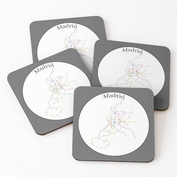 Item preview, Madrid subway map designed and sold by FethiC.