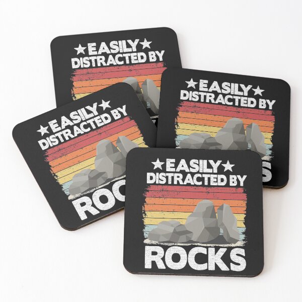 Item preview, Easily Distracted By Rocks Collector Mineral Retro Geologist designed and sold by Stronzi.
