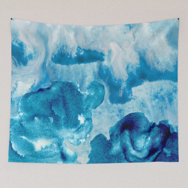 Item preview, Blue and Turquoise Stormy Ocean designed and sold by DzineVine.