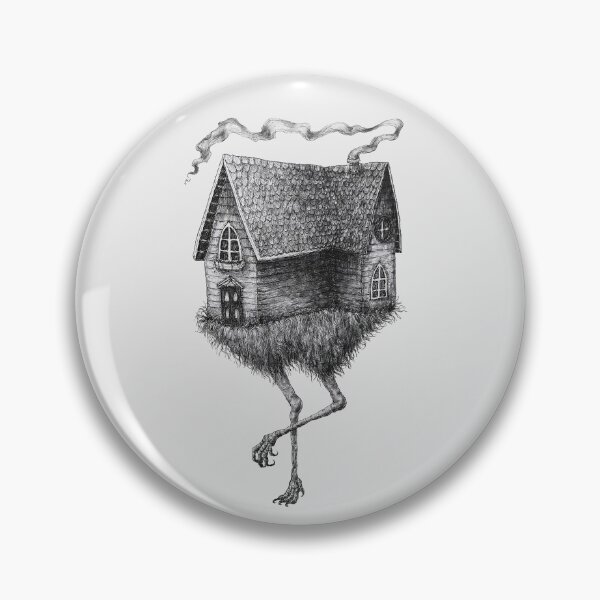 Item preview, Baba Yaga's Hut / Baba Yaga's House - Halloween, Witchy, Spooky, Spoopy, Goth, Gothic, Victorian, Creepy, Dark Art, Horror Art, Witch Art  designed and sold by Incelestial Store.