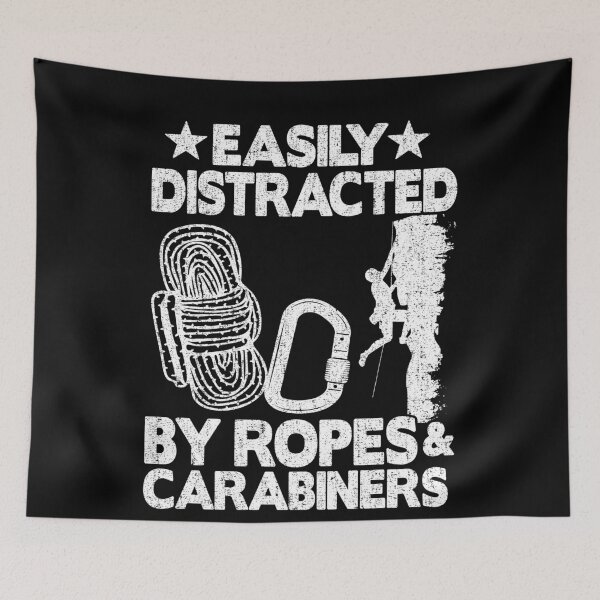 Item preview, Easily Distracted By Ropes & Carabiners Funny Climbing designed and sold by Stronzi.