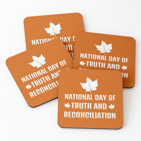 Item preview, National Day of Truth and Reconciliation Design With Leaf and White Text designed and sold by Design-Maniya.