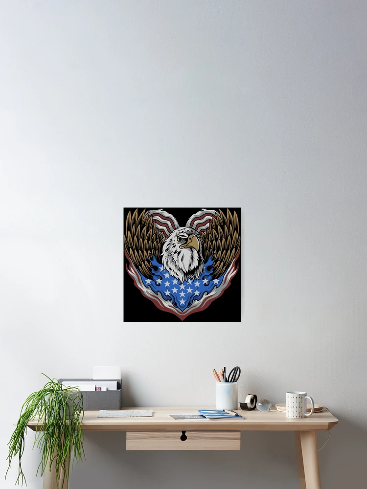Thumbnail 2 of 3, Poster, Bald eagle designed and sold by PerfectLoop.