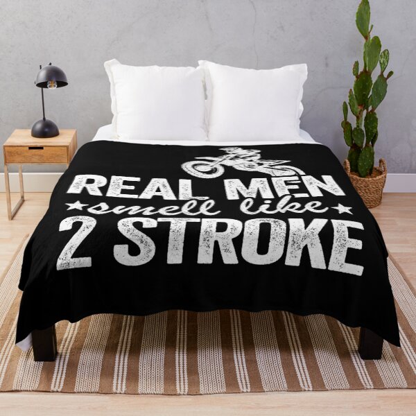 Item preview, Real Men Smell Like 2 Stroke Dirt Bike Joke Funny Motocross designed and sold by Stronzi.