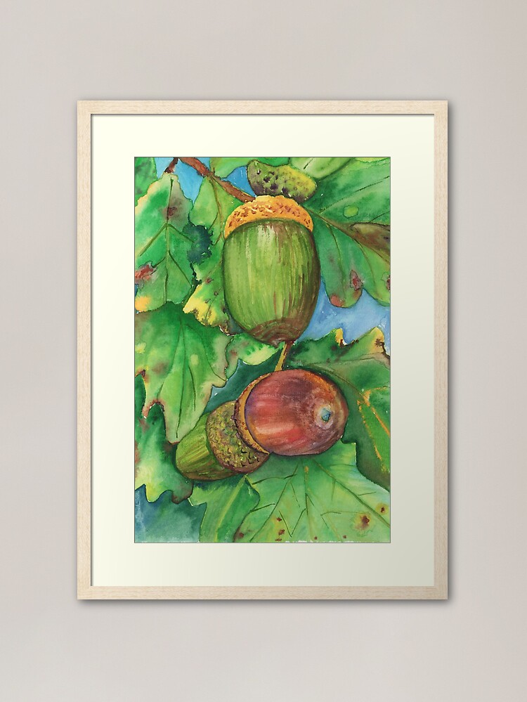 Alternate view of Acorns Framed Art Print