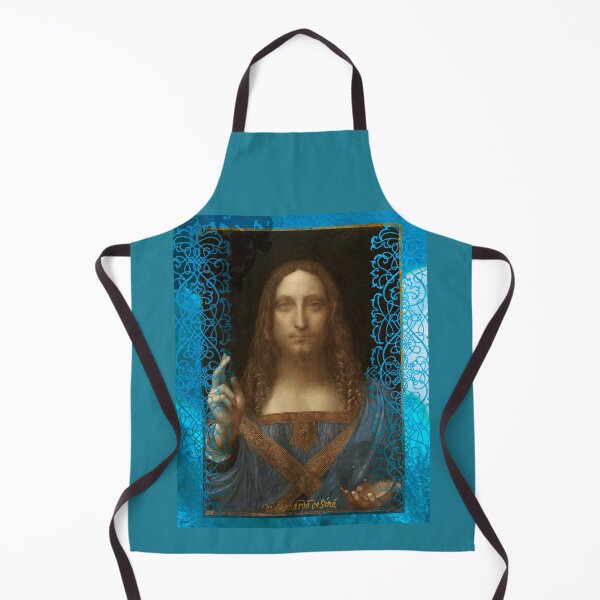 Item preview, Leonardo Da Vinci's Salvator Mundi (by ACCI) Metallic Blue designed and sold by VanyssaGraphics.