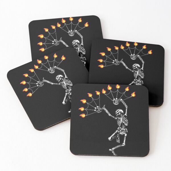 Item preview, Dancing Fire Spinning Skeleton Fans | Halloween  designed and sold by KreativeLaedy.
