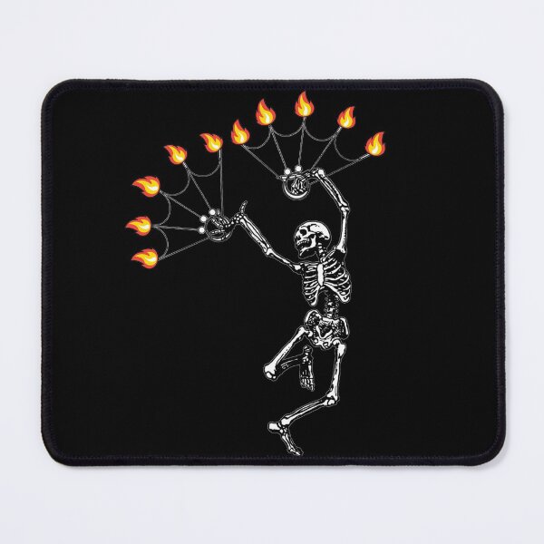 Item preview, Dancing Fire Spinning Skeleton Fans | Halloween designed and sold by KreativeLaedy.