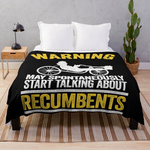 Item preview, Warning May Spontaneously Start Talking About Recumbents Funny Recumbent Bike designed and sold by Stronzi.