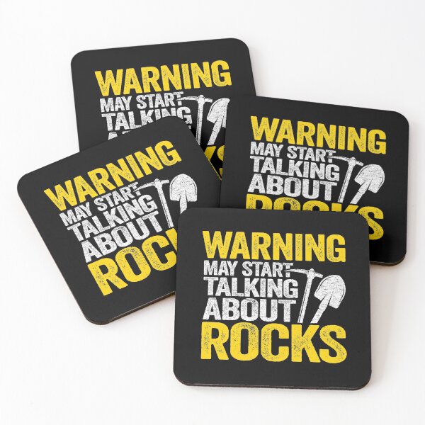 Item preview, Warning May Start Talking About Rocks Collector Geologist designed and sold by Stronzi.