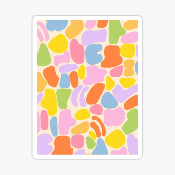 Pastel shapes Sticker