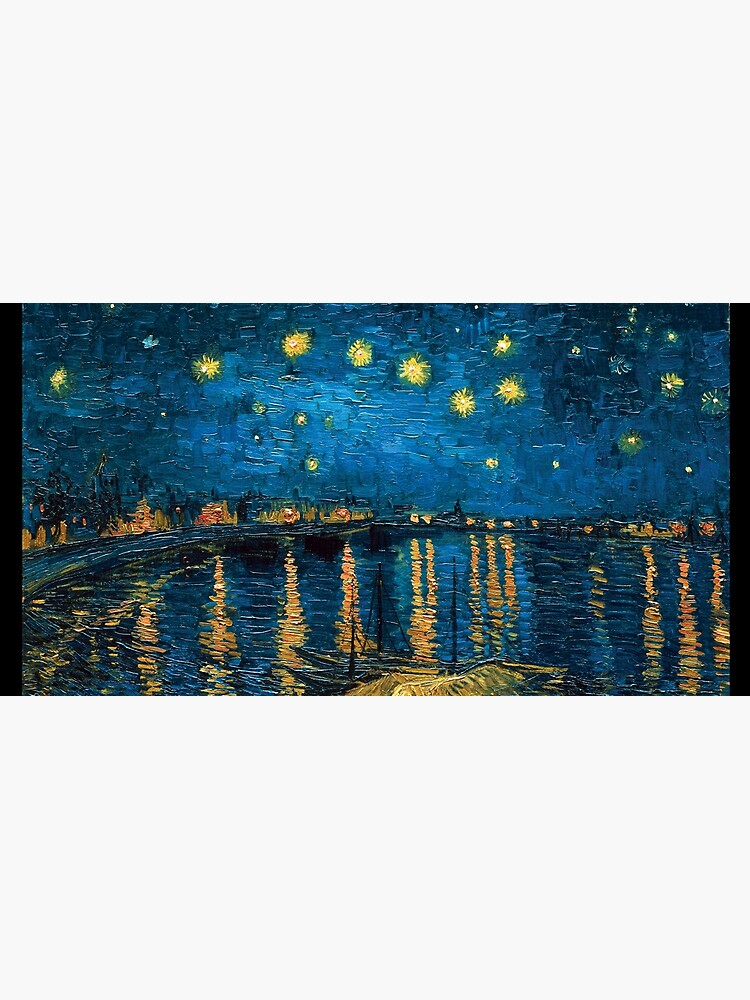 Thumbnail 5 of 5, Mouse Pad, Vincent Van Gogh - Starry Night on the Beach designed and sold by AbidingCharm.