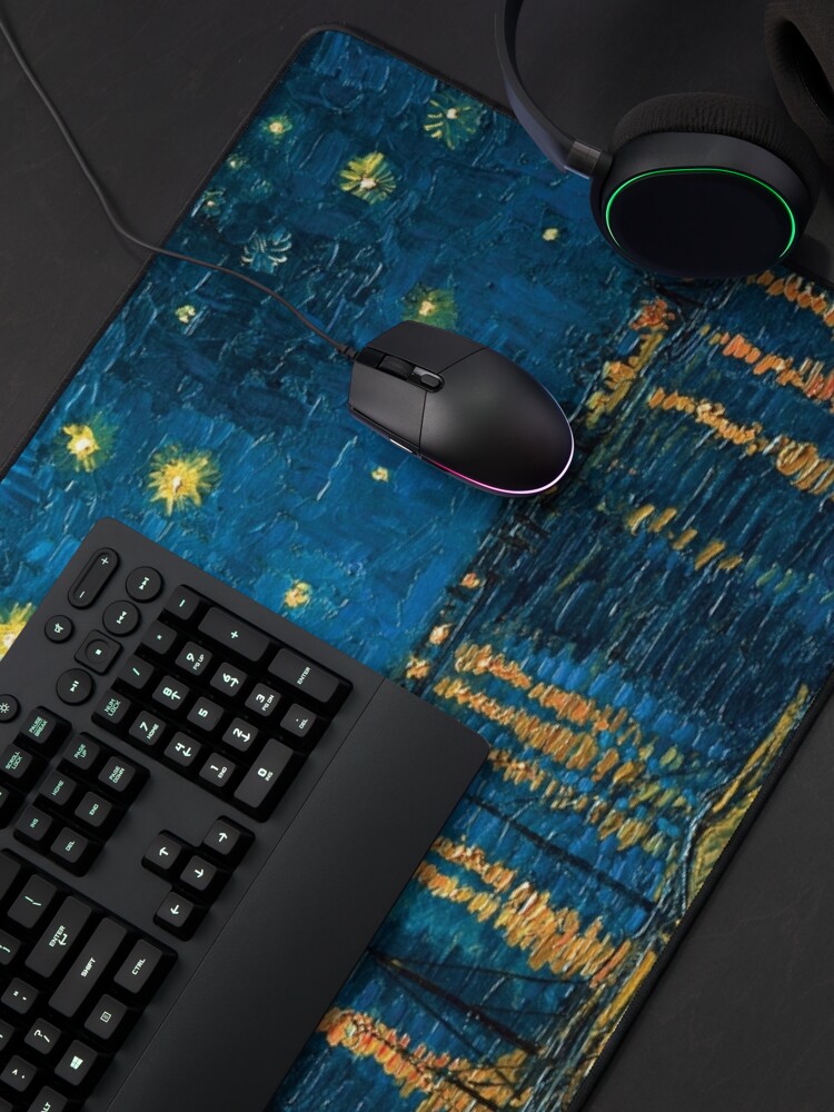 Mouse Pad, Vincent Van Gogh - Starry Night on the Beach designed and sold by AbidingCharm
