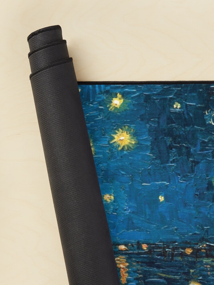 Thumbnail 2 of 5, Mouse Pad, Vincent Van Gogh - Starry Night on the Beach designed and sold by AbidingCharm.