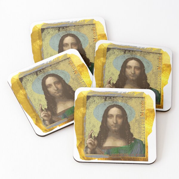Item preview, Leonardo Da Vinci's Salvator Mundi (Pop Art by ACCI) Portrait designed and sold by VanyssaGraphics.