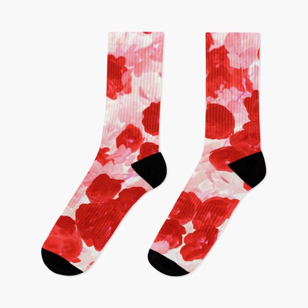 Item preview, The pink and red floral motives with red roses designed and sold by IraNiva.