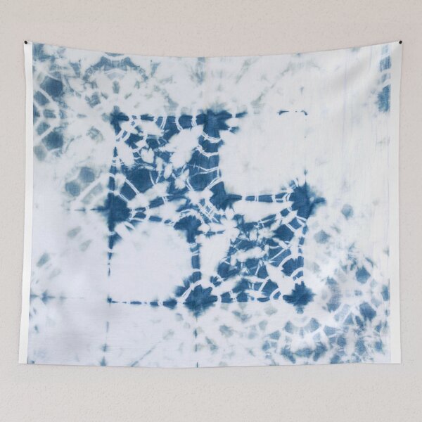Item preview, Shibori Indigo Dyed Square Pattern designed and sold by Melissa Russell.