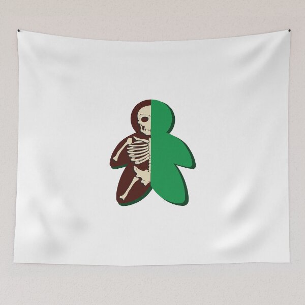 Item preview, Play figure meeple skeleton green designed and sold by Raika-Kokuin.