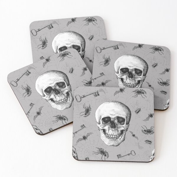 Item preview, Creepy Skull and Spiders designed and sold by CraftyBee.