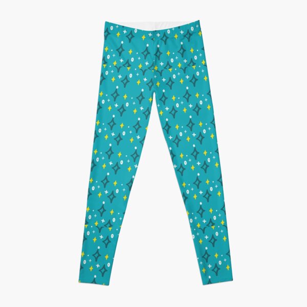 Stars & Sparkles in Blue and Yellow Leggings