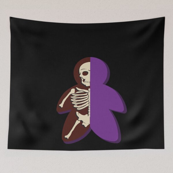 Item preview, Play figure meeple skeleton purple designed and sold by Raika-Kokuin.