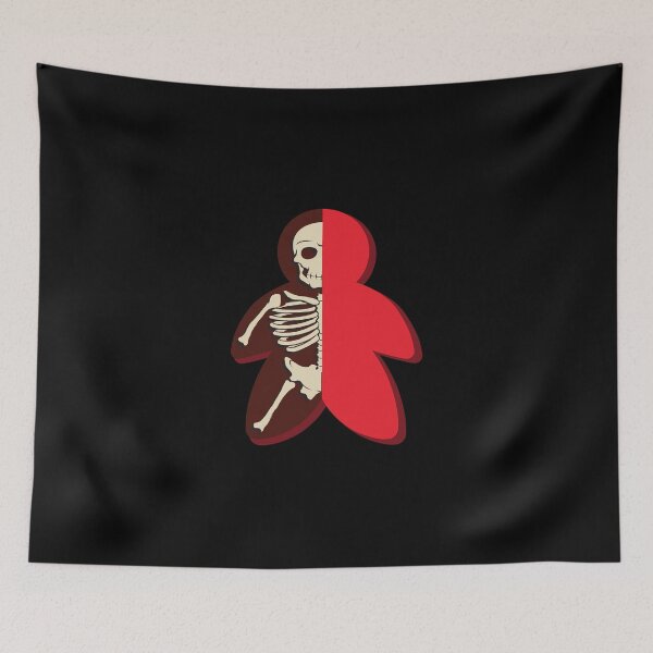 Item preview, Play figure meeple skeleton red designed and sold by Raika-Kokuin.