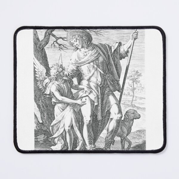 Item preview, Heilige Rochus, Saint Roch, Johann Sadeler designed and sold by neteor.
