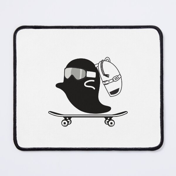 Item preview, Ghost Halloween Skateboarder designed and sold by MYNTLYF.