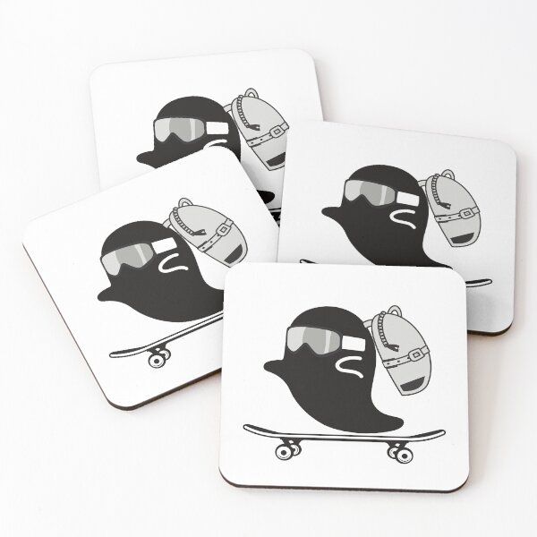 Item preview, Ghost Halloween Skateboarder designed and sold by MYNTLYF.