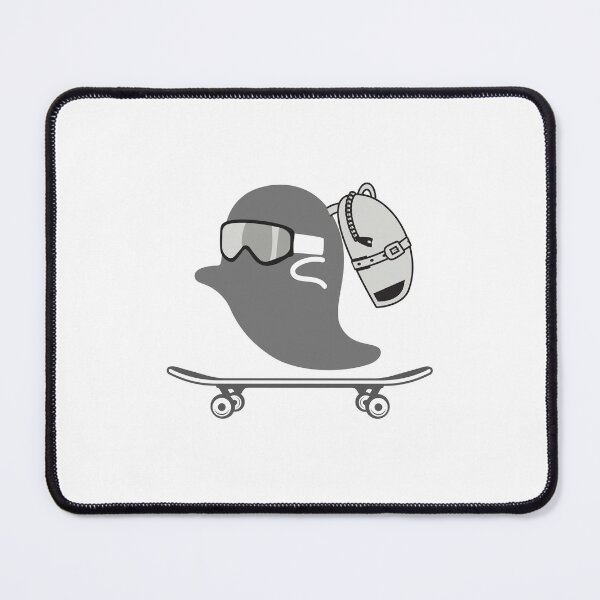 Item preview, Ghost Halloween Skateboarder designed and sold by MYNTLYF.