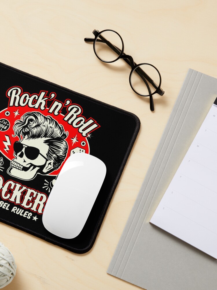 Rockabilly Music Rock n Roll Red White and Black Dice Rockers