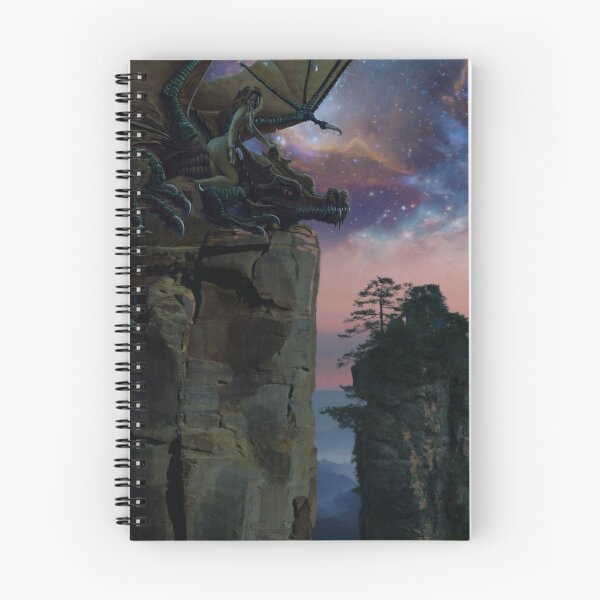 Item preview, Dragontower - dreamscape illustration - painting designed and sold by Paul Davenport.