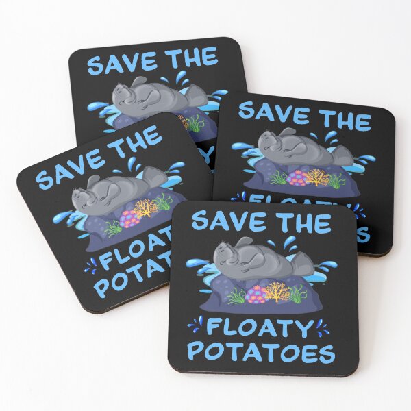 Item preview, Save the Floaty Potatoes. For those who love Manatees funny novelty design. designed and sold by ReThinkit.