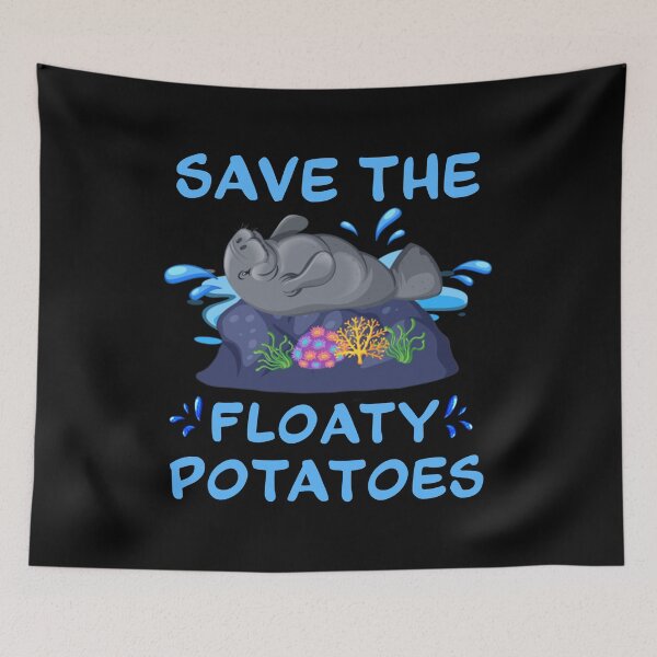 Item preview, Save the Floaty Potatoes. For those who love Manatees funny novelty design. designed and sold by ReThinkit.