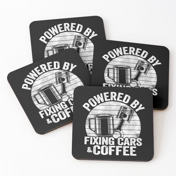 Item preview, Powered By Fixing Cars & Coffee Funny Mechanic designed and sold by Stronzi.