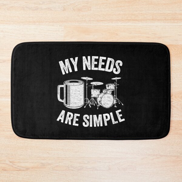 Item preview, My Needs Are Simple Coffee & Drums Drummer Gift Funny designed and sold by Stronzi.