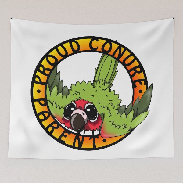Item preview, Proud Cherry Headed Conure Parent designed and sold by Katrina Montgomery.