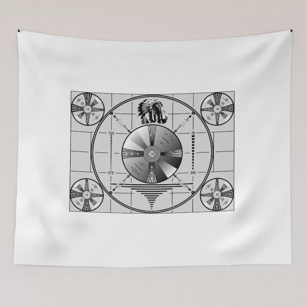 Item preview, RCA Test Pattern with Native American designed and sold by xorbah.
